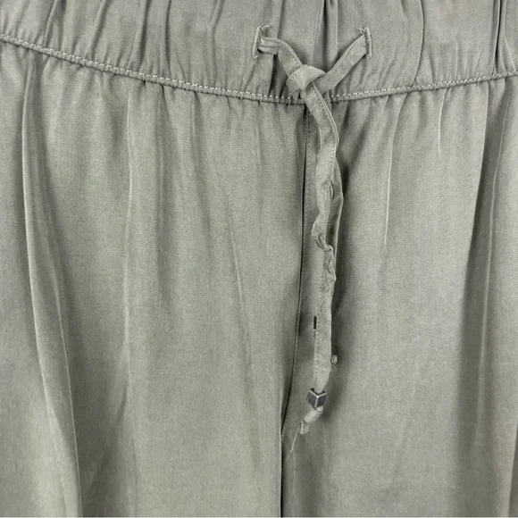 Banana Republic Green Pants Stretch Elastic Waist Pockets Zipper Comfort Size S - Picture 5 of 6